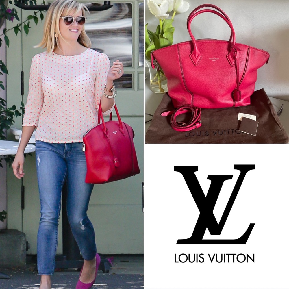 Louis Vuitton Lockit MM Parnassea Leather Framboise Bag